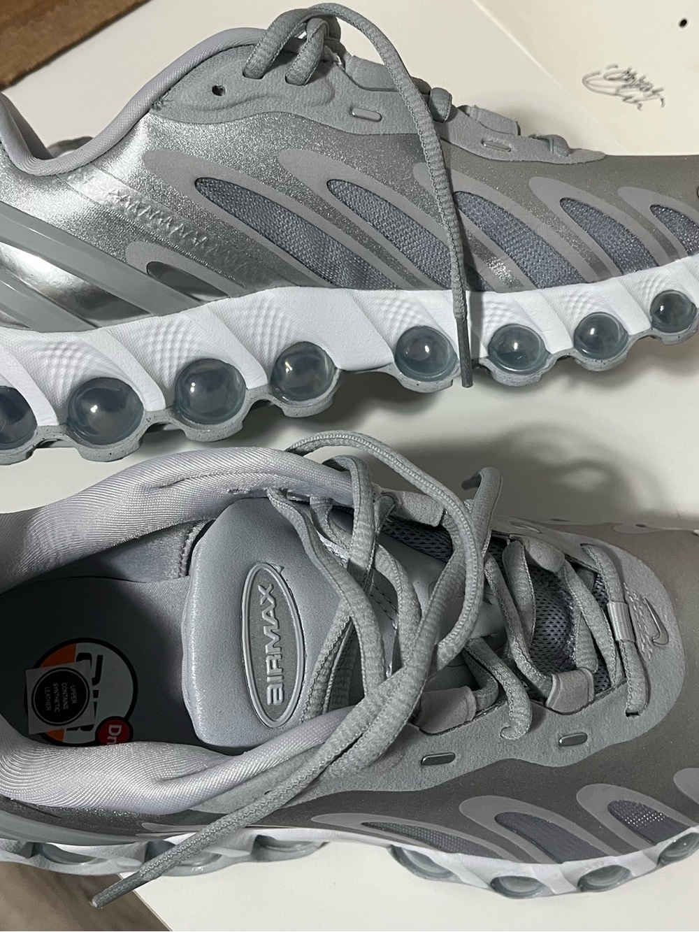 Nike Women's Silver/Gray Air Max-DN Shoes